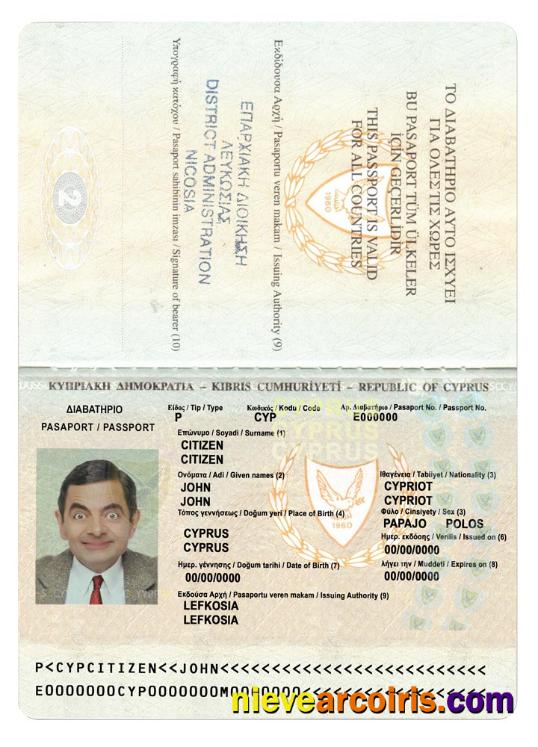 Cyprus passport version 2